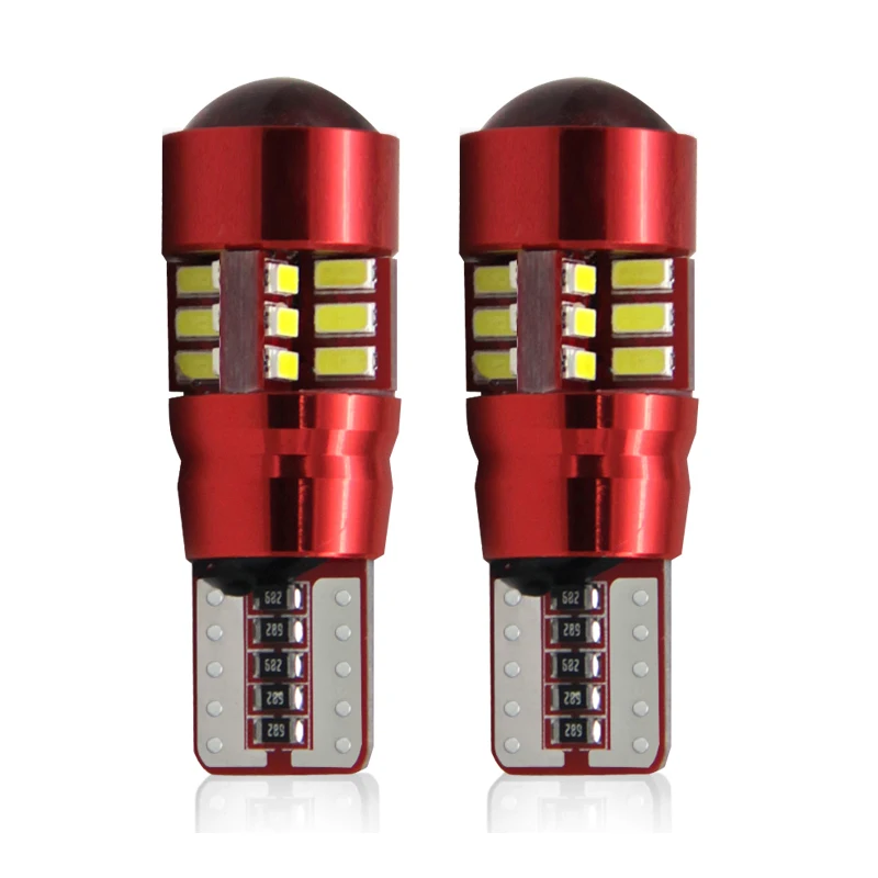 Hot sale LED T10  27smd 3014 t10 canbus red pcb super brightness led car interior light