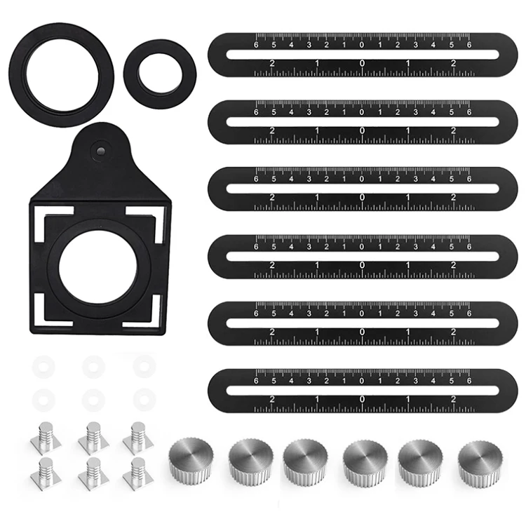 Регулируемый алюминиевый многоугольный измерительный инструмент долговечный угломер для плитки измерительная линейка инструменты шесть складных линейки