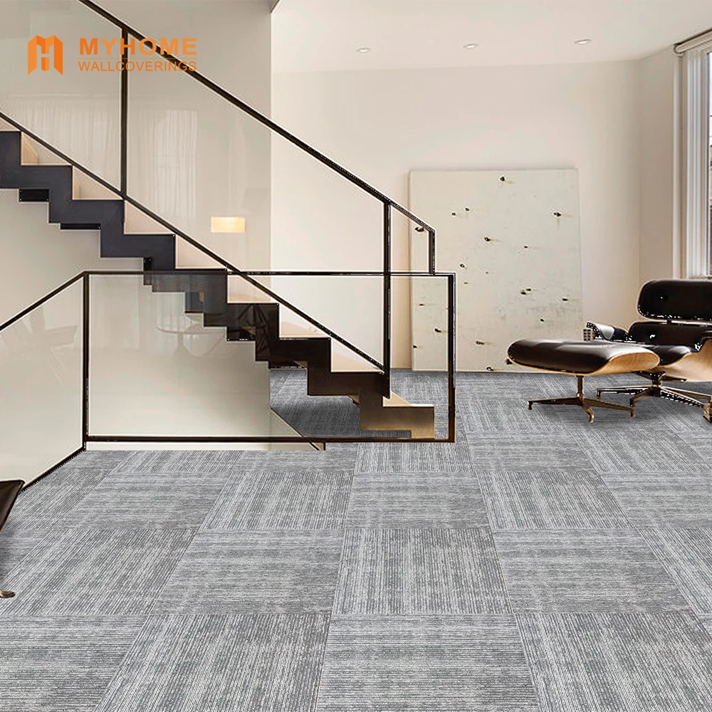 Commercial pvc carpet office solution tapis de bureau dyed nylon carpet tiles