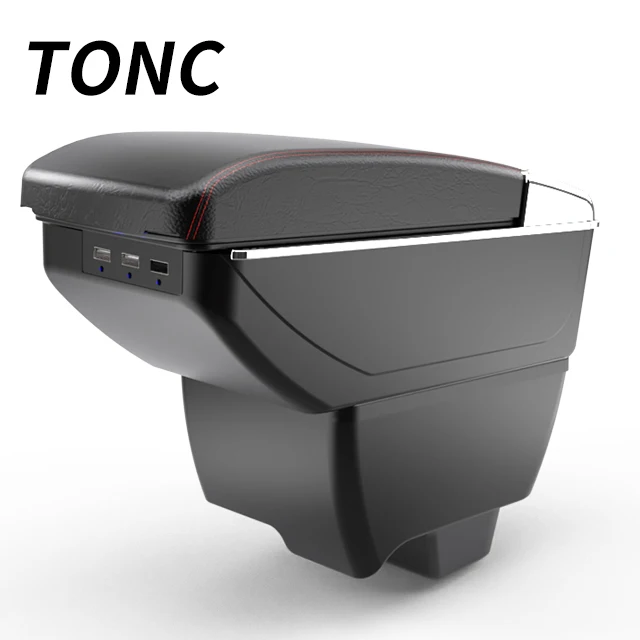 TONC For Mahindra Bolero luxury car multifunction console box adjustable seat armrest box water cup holder auto accessories