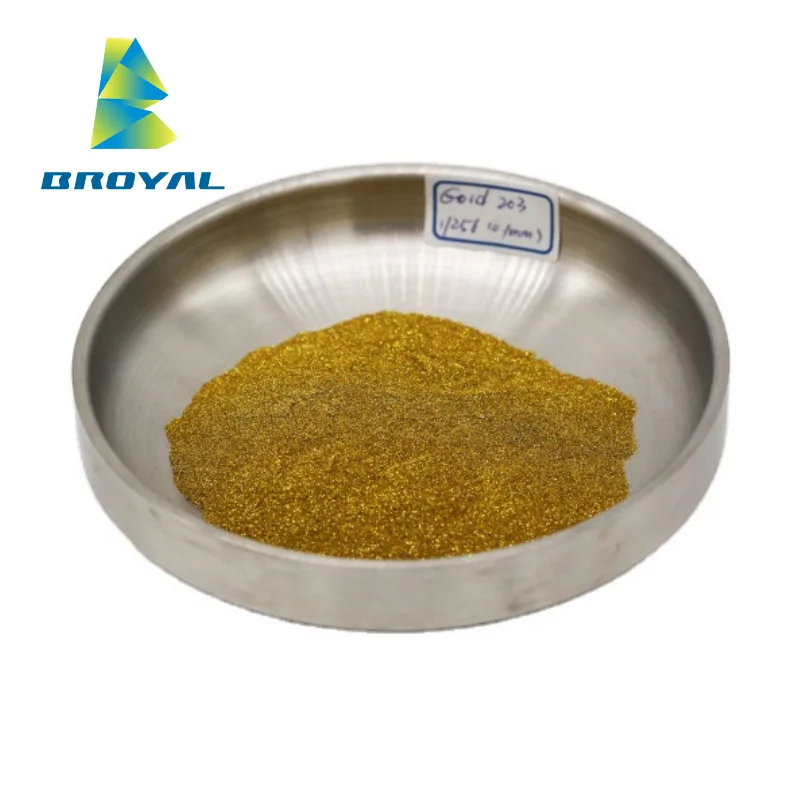 Gradient Hexagonal High Flash Non-toxic Light Green Gold Glitter Powder For Nail Art Cosmetic