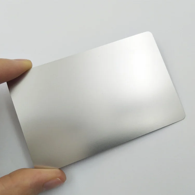 Cheap customized metal name card stainless steel blank metal business cards