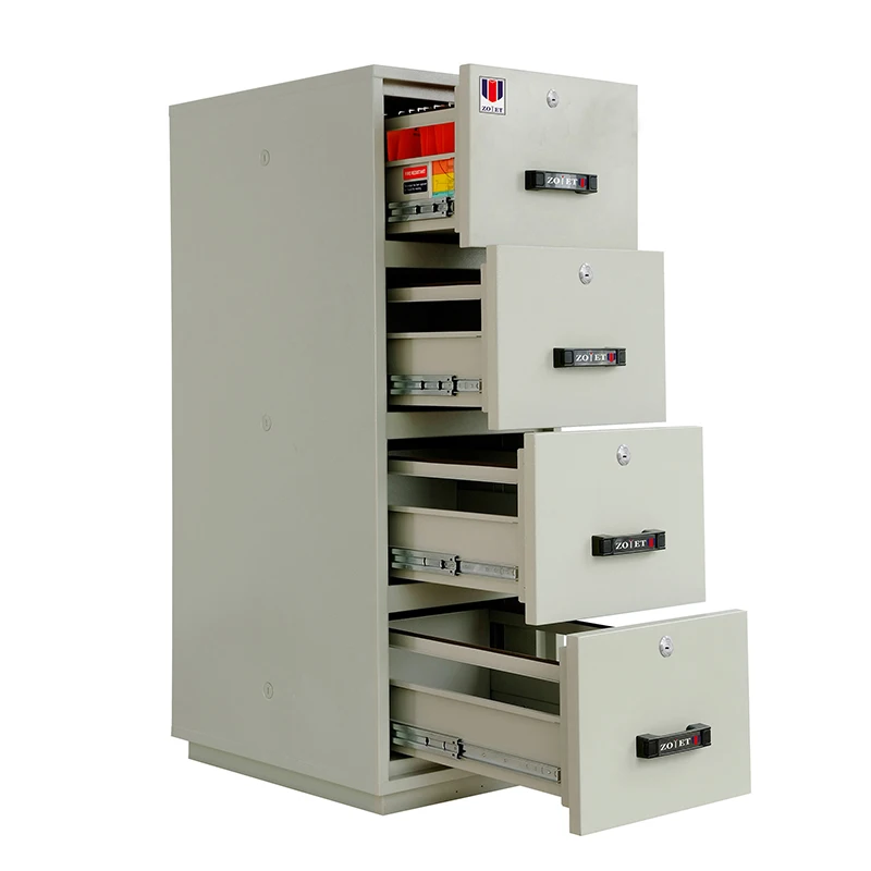 ZOYET JIS certification 2 hour fireproof file cabinet with 4 drawer