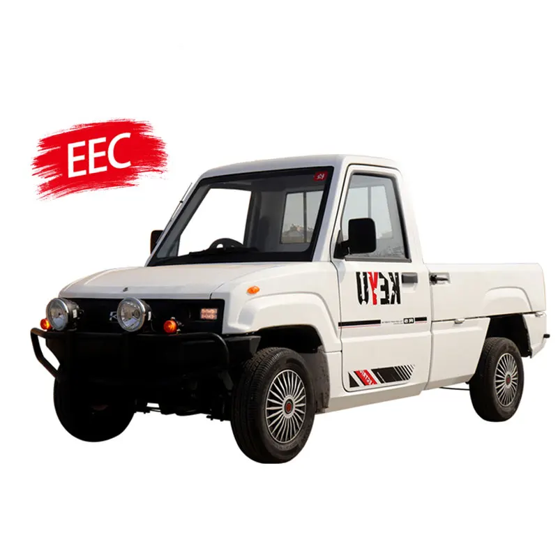 2024 New Product New Trend 2 Seat Mini Pick up 4x4 Electric Car Truck Pickup China Mini Electric Pickup Truck