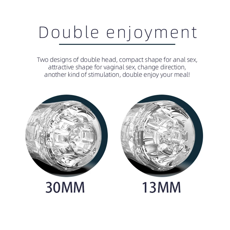 YoungWill Realistic Vagina Transparent blue  Male Masturbator Deep Artificial Pussy Sex Toy Masturbating Sex Toys for Men