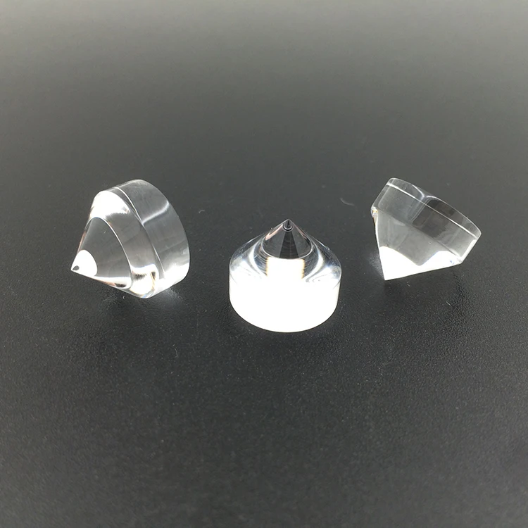 Approved manufacturer AR coated conical fused quartz prism