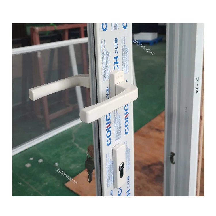 Beautiful UPVC Front Door Hurricane Impact Sliding Doors With High Quality Lock System