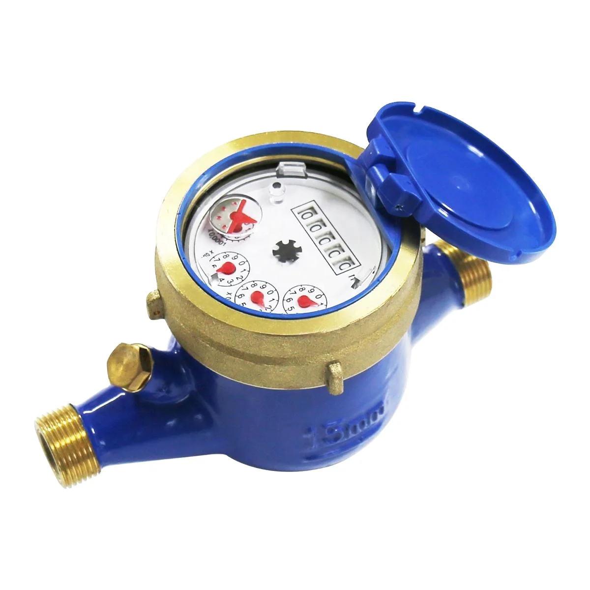 2024 new KRC  Class C Class B DN15-DN40 NPT Thread Flow Water Meter Dry Type Brass Multi Jet Water Meter