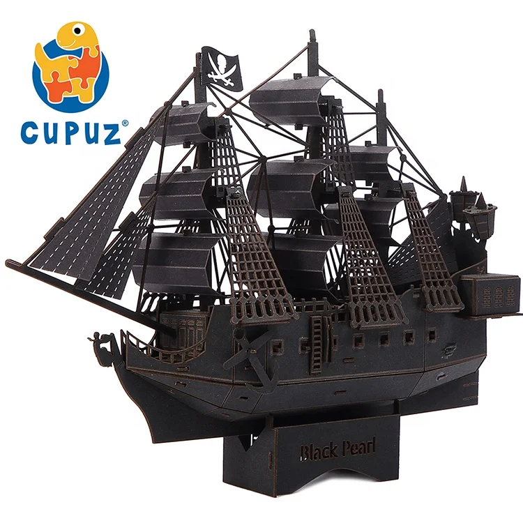 
Children paper gift toys diy paper model boat 3d ship puzzle game for adults 