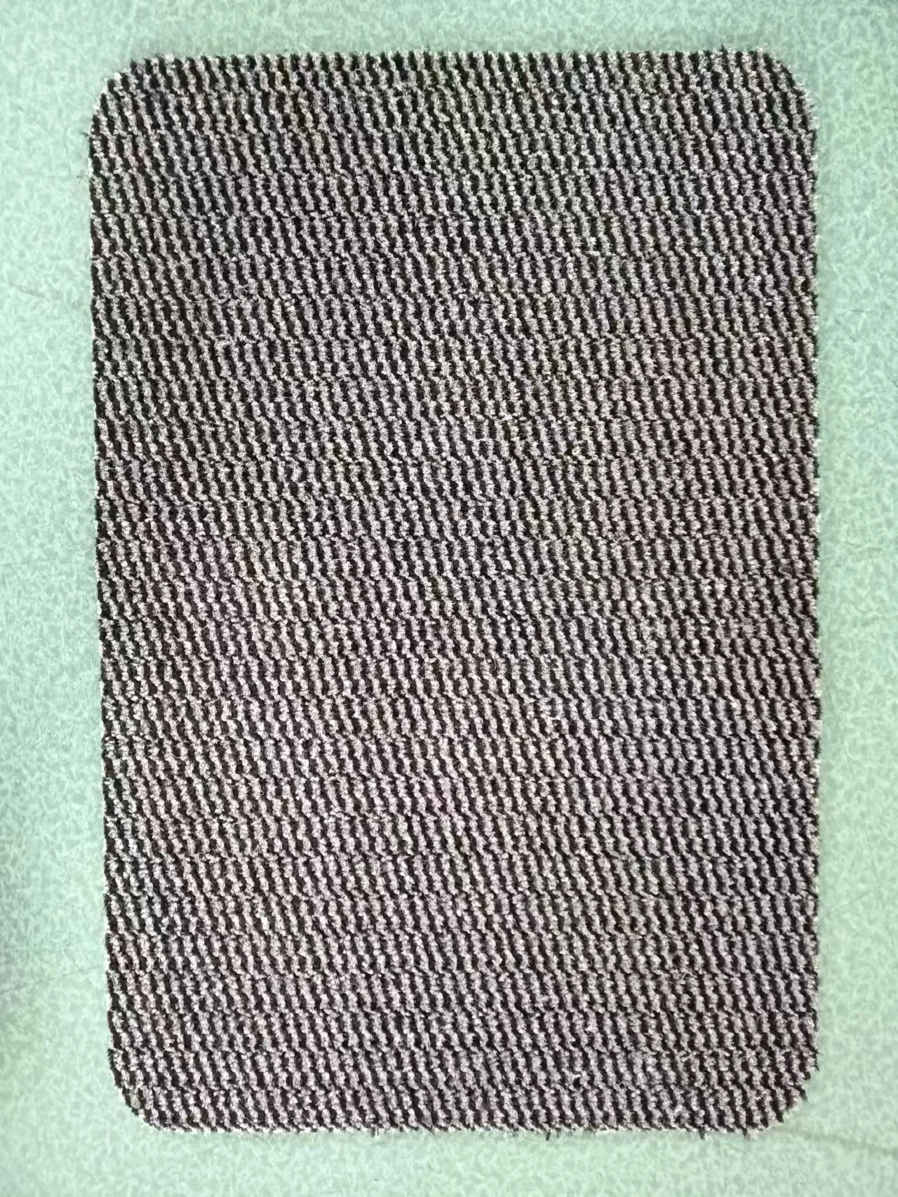 Welcomed Tufted design PP material Customized size and package of factory directly supply mobile cut pile door mat