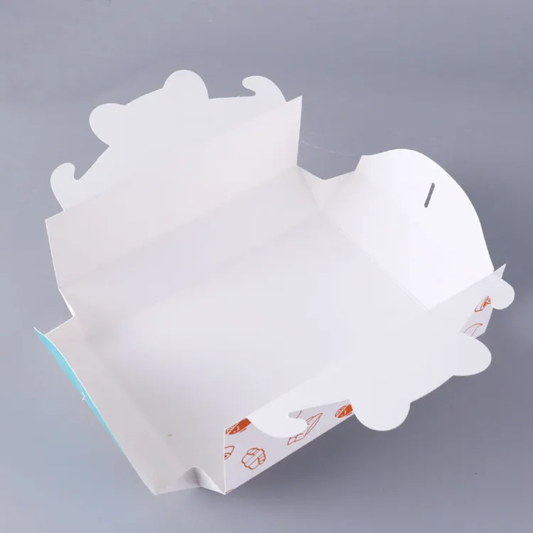 
Custom print take away paper food sushi packaging box with handle 