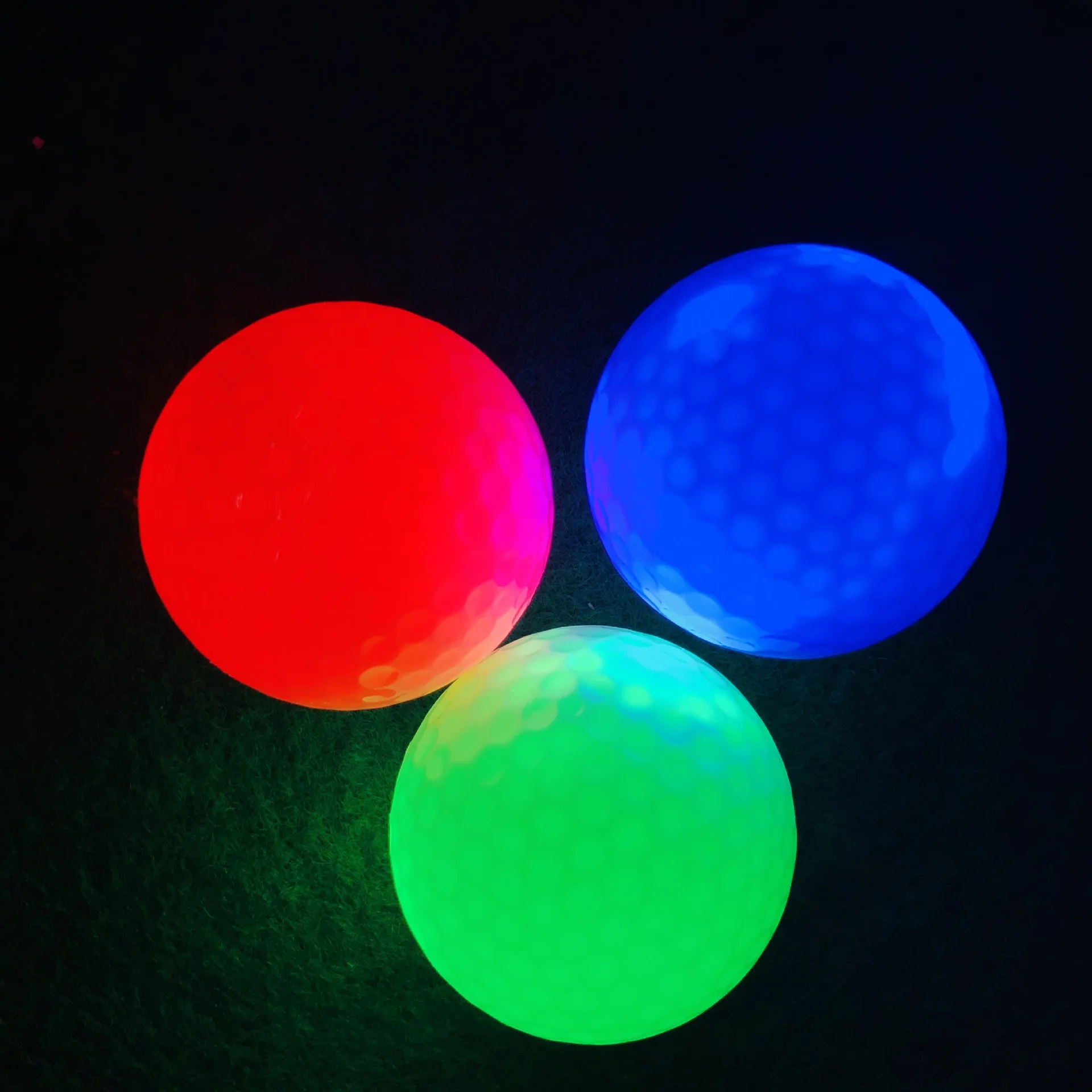 Factory Wholesale High Quality Custom Logo Printing Night Light Up Glow Electronic Led Golf Ball