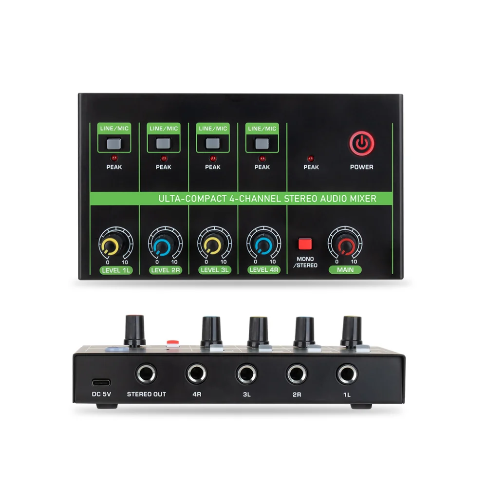 4-канальный стереомикшер