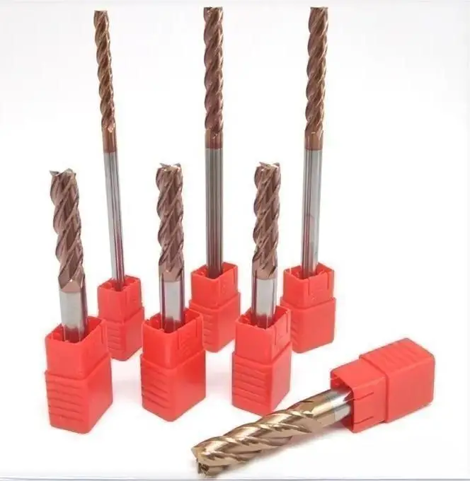HRC 55 Cnc Machine Tools End Mill Milling Cutter Tungsten Steel for Metal Steel Iron