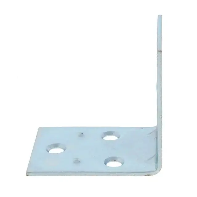 Factory Supply 2 Pack Double Wide Zinc L Shape Angle Corner Bracket