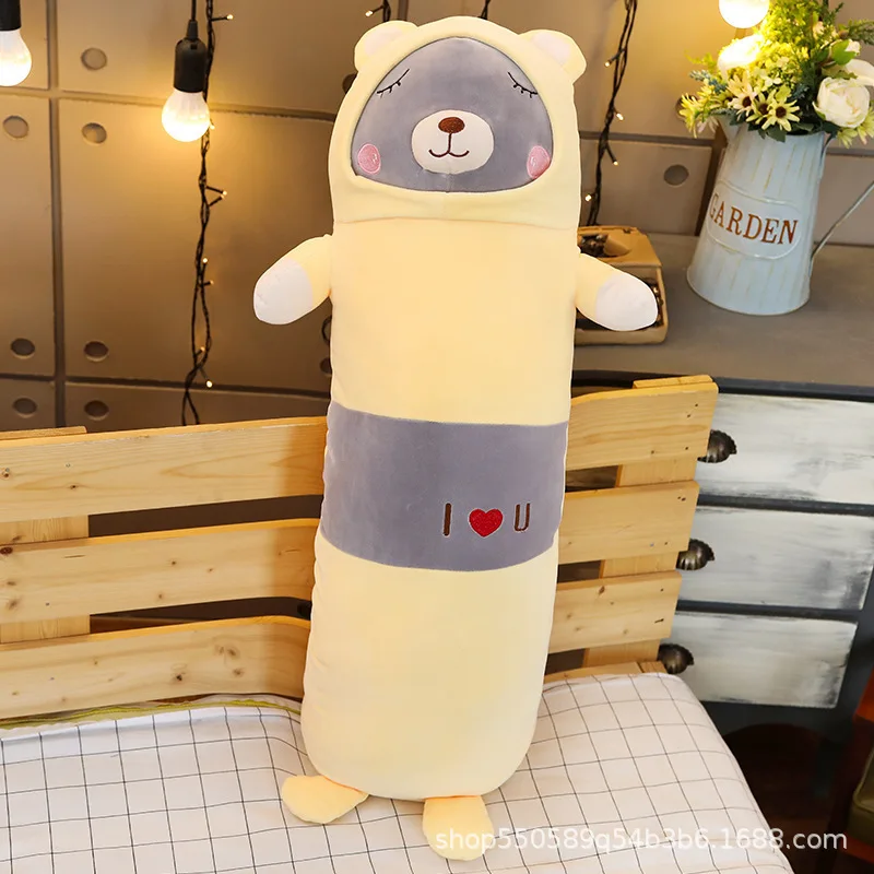 90cm Plush Stuffed Toy Soft Anime Cat Plush Pillow baby kids luxury sleeping pillow long bed small pillow