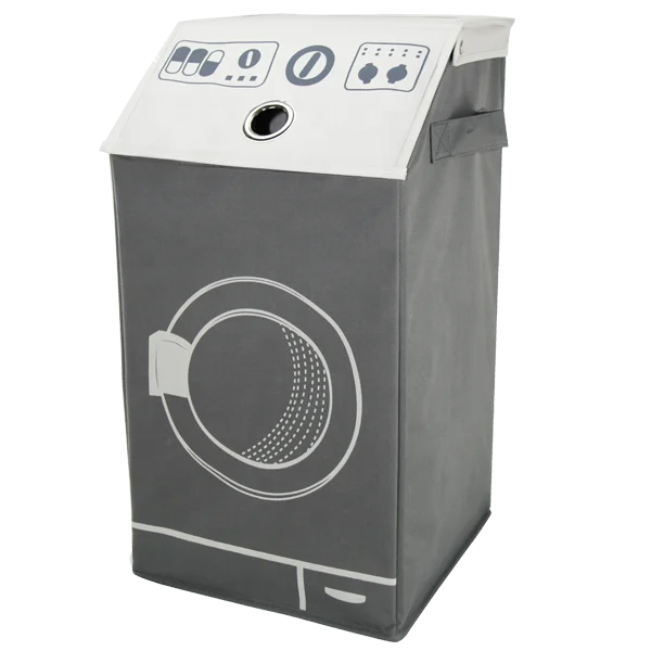  Delux складная корзина для белья из ткани Оксфорд с передним окном