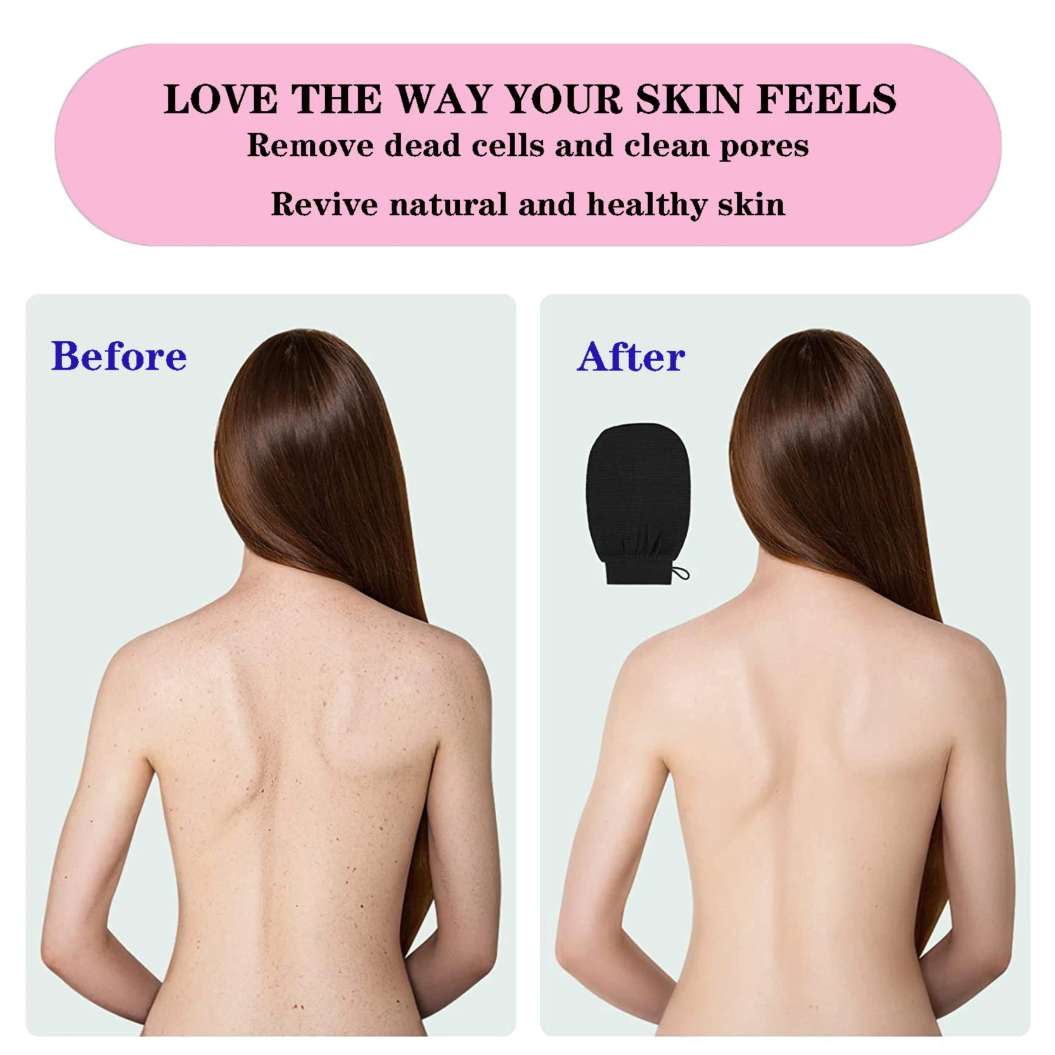 Wholesale Bath Exfoliating Mitt Gloves Shower Brushes Body Scrubbers Resistance Body Massage Sponges Dead Skin Remover SPA Foam