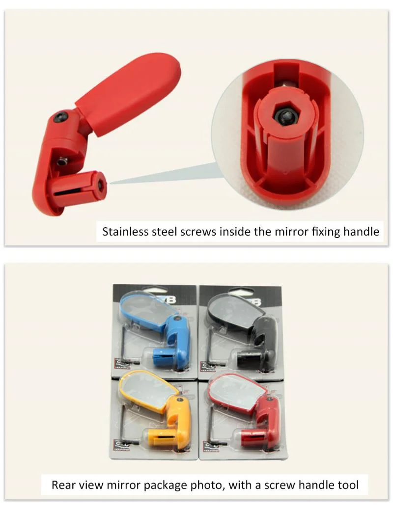 wholesale Hot Sale Cycling Road Mountain Bike Handlebar Wide Angle Rear Rotate View Mirrors