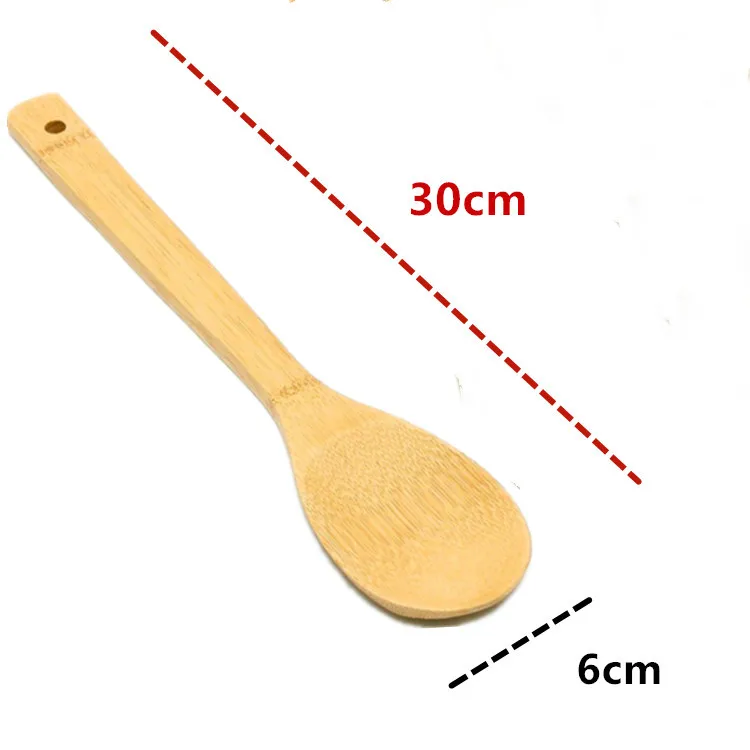 bamboo 7Pcs  Kitchen Utensil Set bamboo Spoons for Cooking  Spatulas for Cookware