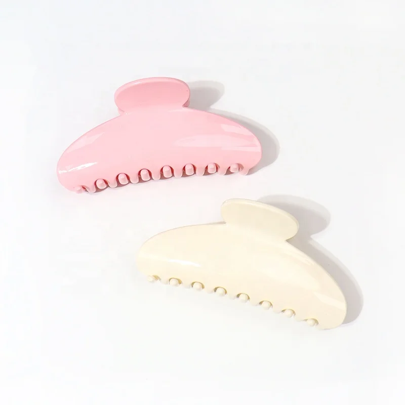 B.PHNE factory Custom logo pink hair accessories Eco-friendly Cellulose Acetate/plastic Hair Claw Clip for women