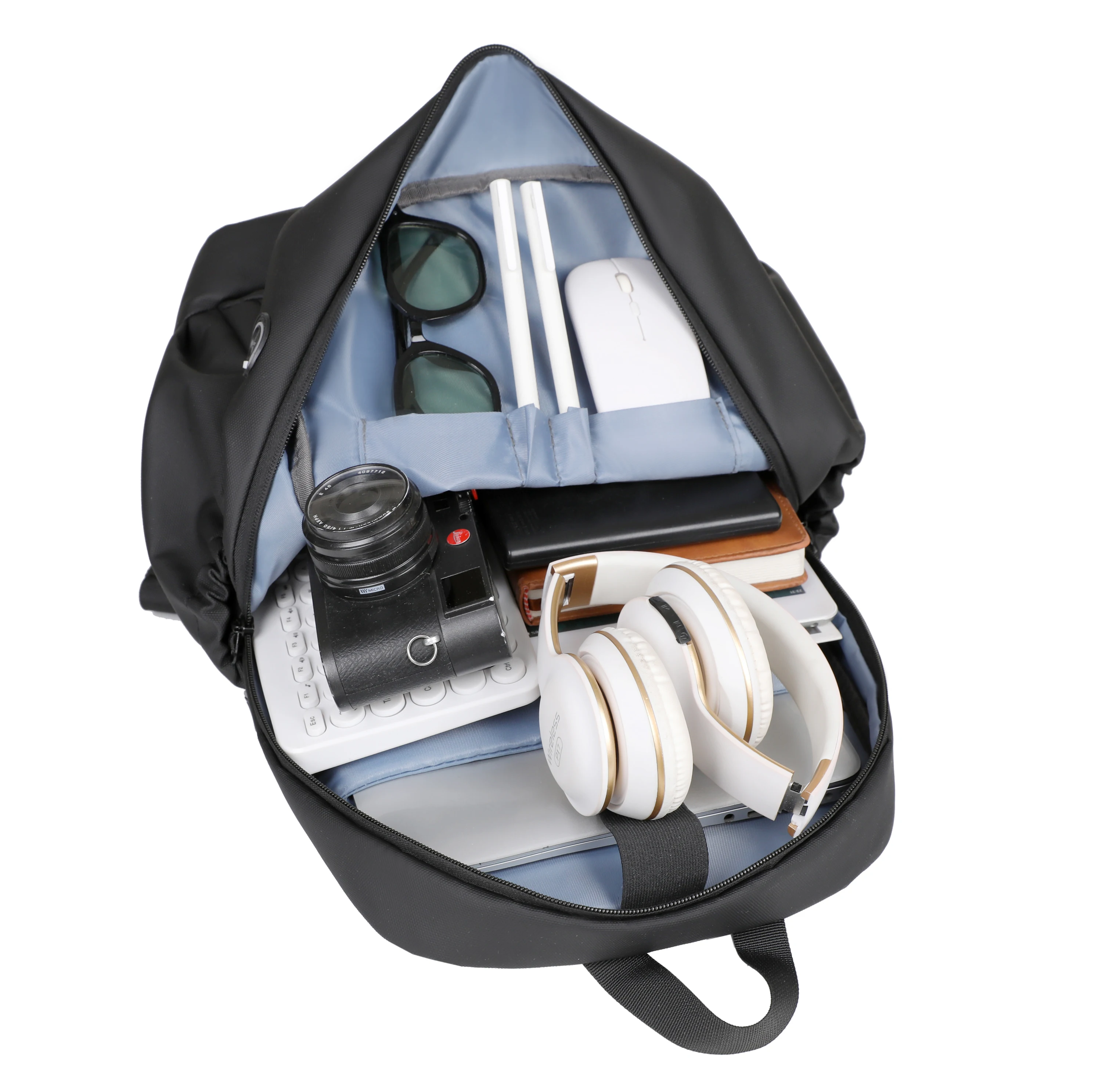 2024 New Waterproof Nylon Cloth Backpack Computer Bag Laptop Bag for Men Custom Polyester Unisex Backpack with Usb Perfect Bag