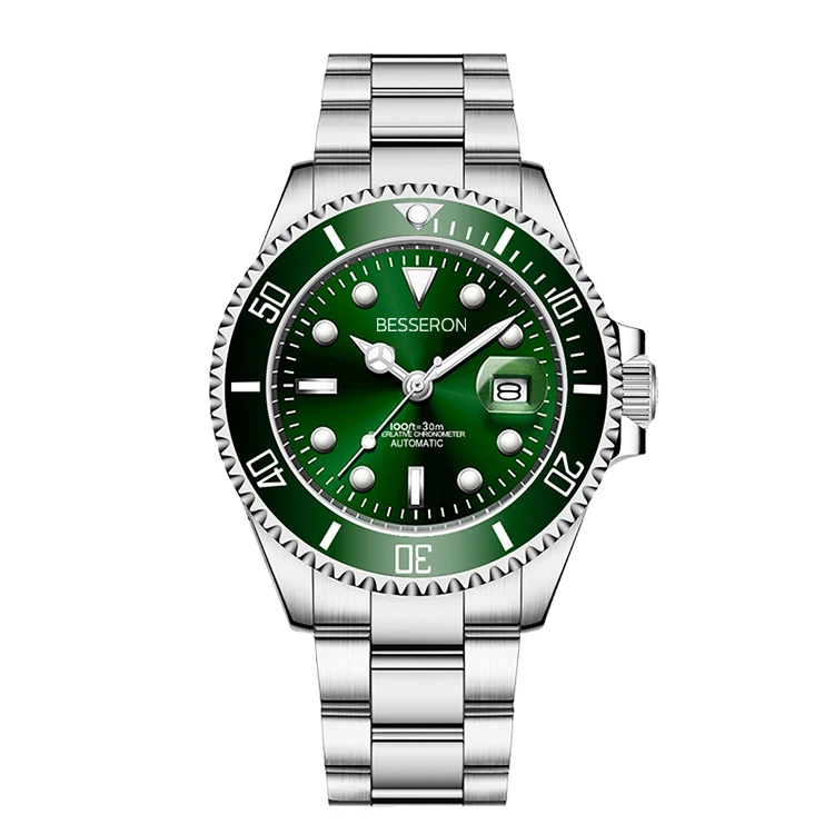 All Stainless Steel Good Quality Skeleton Automatic mechanical Clear Back Movement Men Luxury Watches