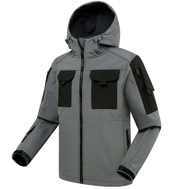 Custom Hunting Vis Black Brown Size For Backcountry High Warm Middleweight Waterproof Softshell Jacket