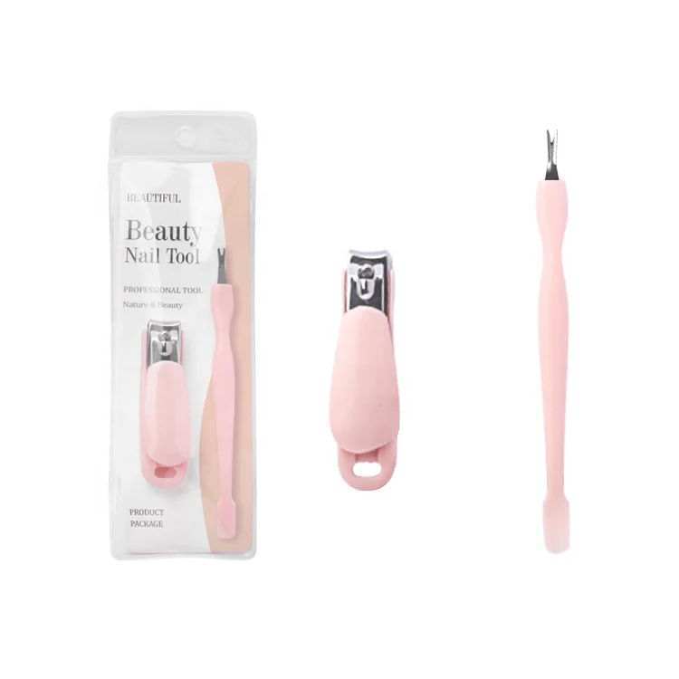 Nail clippers set black matte stainless steel 3 pcs manicure y pedicure slant edg Toenail Clipper Cutter gift for manicure set