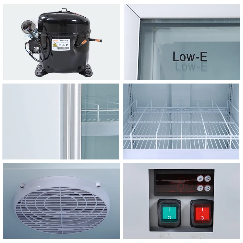 Pepsi Beverage Refrigerator With Glass Door Commercial Beverage Freezer Refrigeration Equipment