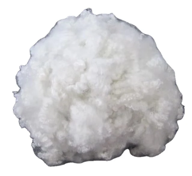 Staple Fibre Recycled Virgin Polyester for Wadding/ Padding/filling 7d/15d*32/64mm Rpet Raw Siliconized 100% Polyester Hollow