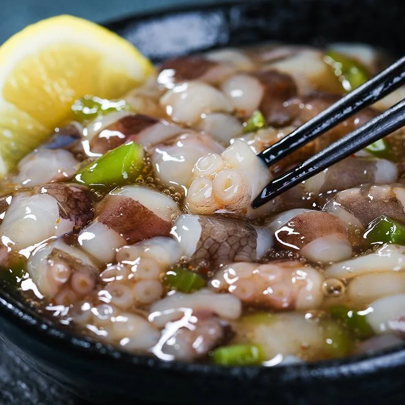 raw/cooked wasabi octopus salad