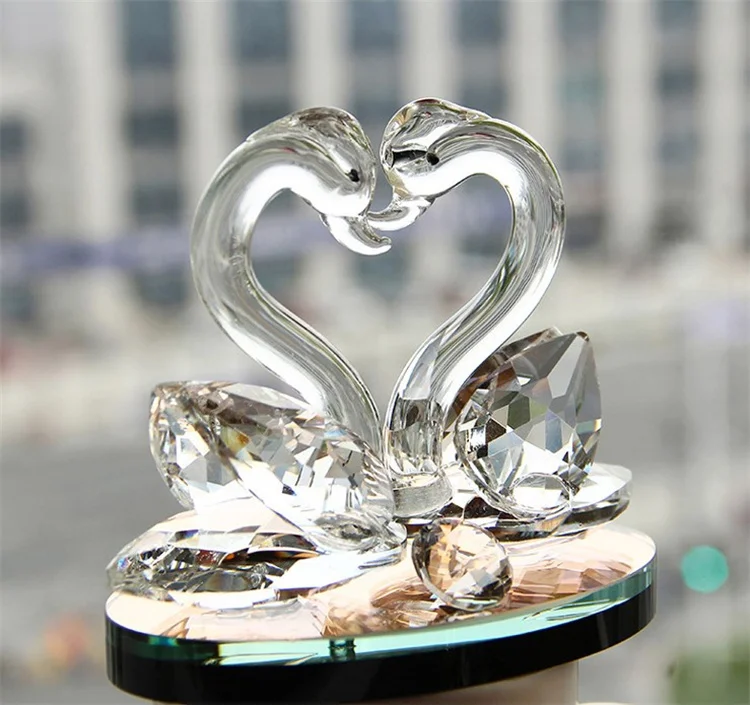 Crystal  swan wedding and baby shower return gift  Wedding Gifts Colors Crystal Swan Crafts