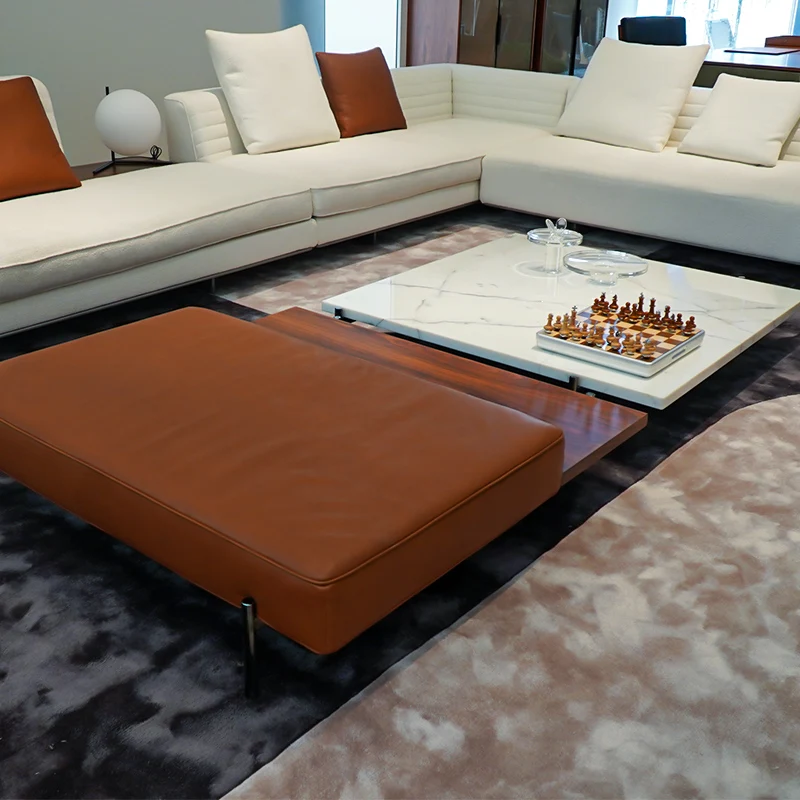 Modenfili for living room luxury marble wooden multifunctional center set contemporary Coffee Table