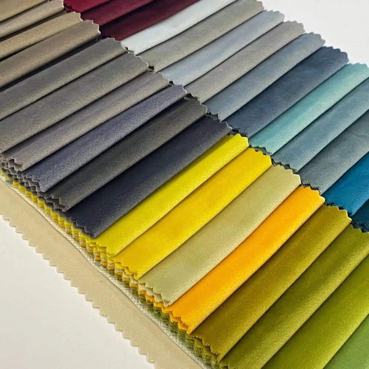 Sofa Fabrics Upholstery Cheap Price 100%Polyester Plain Holland Velvet Furniture Fabric Velour Fabric For Curtain