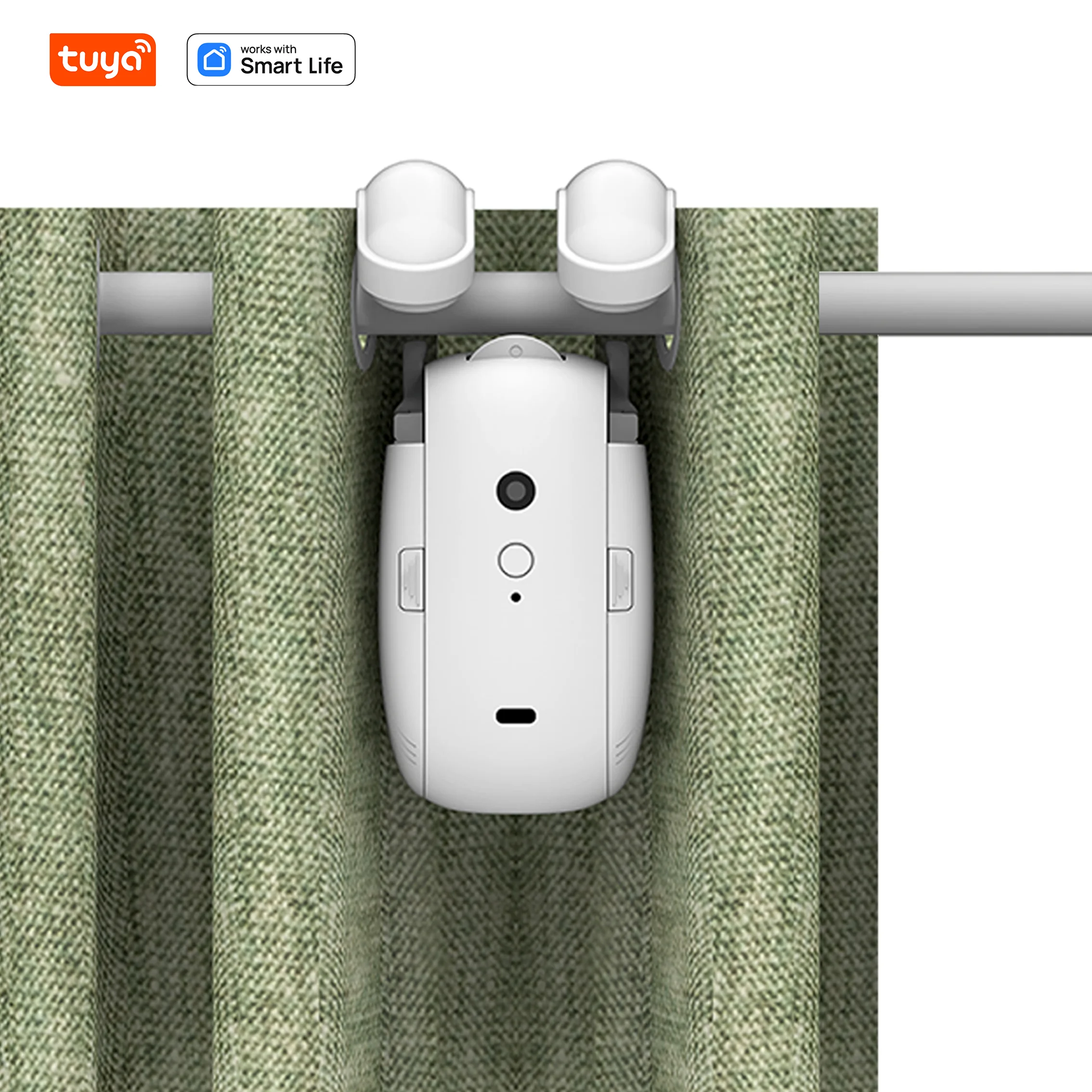 Curtain Smart Tuya Wifi Motor Curtain Rod Opener Limit Set Timing APP Control Curtain Engine