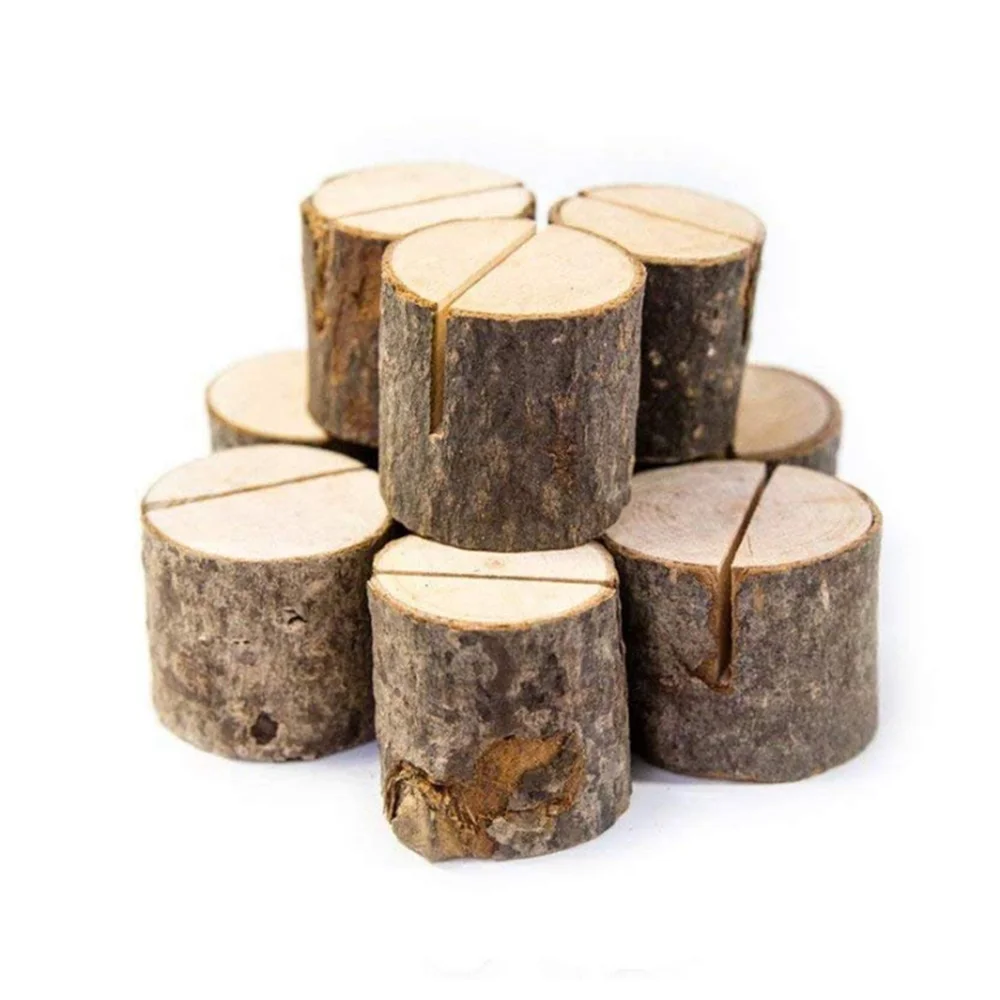 Деревянный держатель для карт и фотографий, праздничное украшение в деревенском стиле для свадебной вечеринки