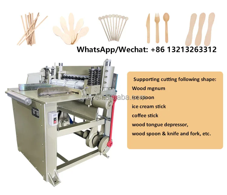 Wooden Spatula Making Machine Wood Coffee Stirrer Machine Tongue Depressor Machine
