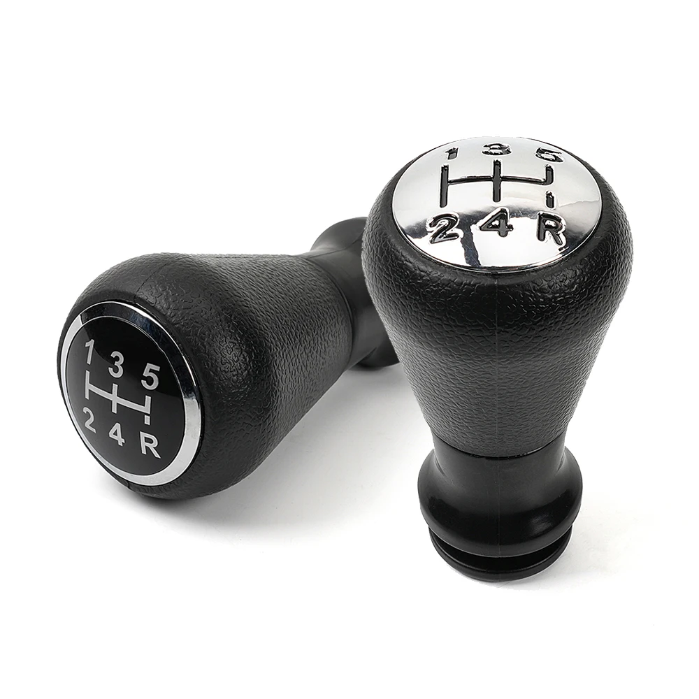 5 Speed ABS leather Gear Knob Manual Gear Lever for Peugeot 206 207 307 Car Gear Shift  Knob with Adapter
