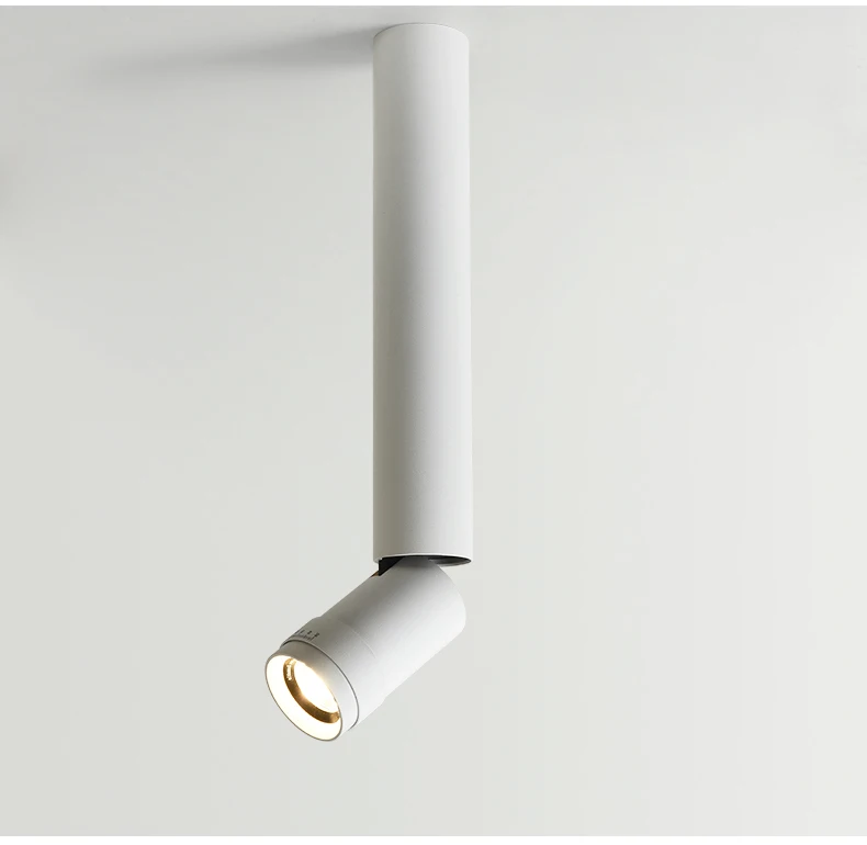 Long Arm Length Zoomable LED COB Down Spot Light For Restaurant Art Gallery Lighting