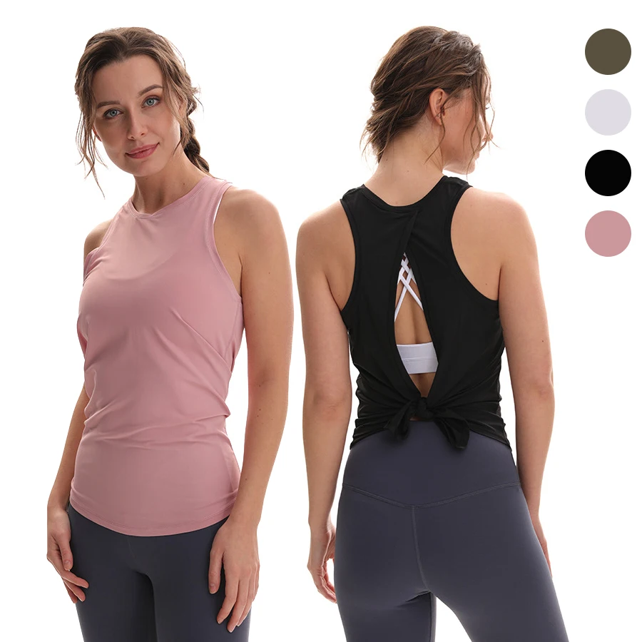 Женские белые майки большого размера с запахом для тренировок, тренажерного зала, йоги