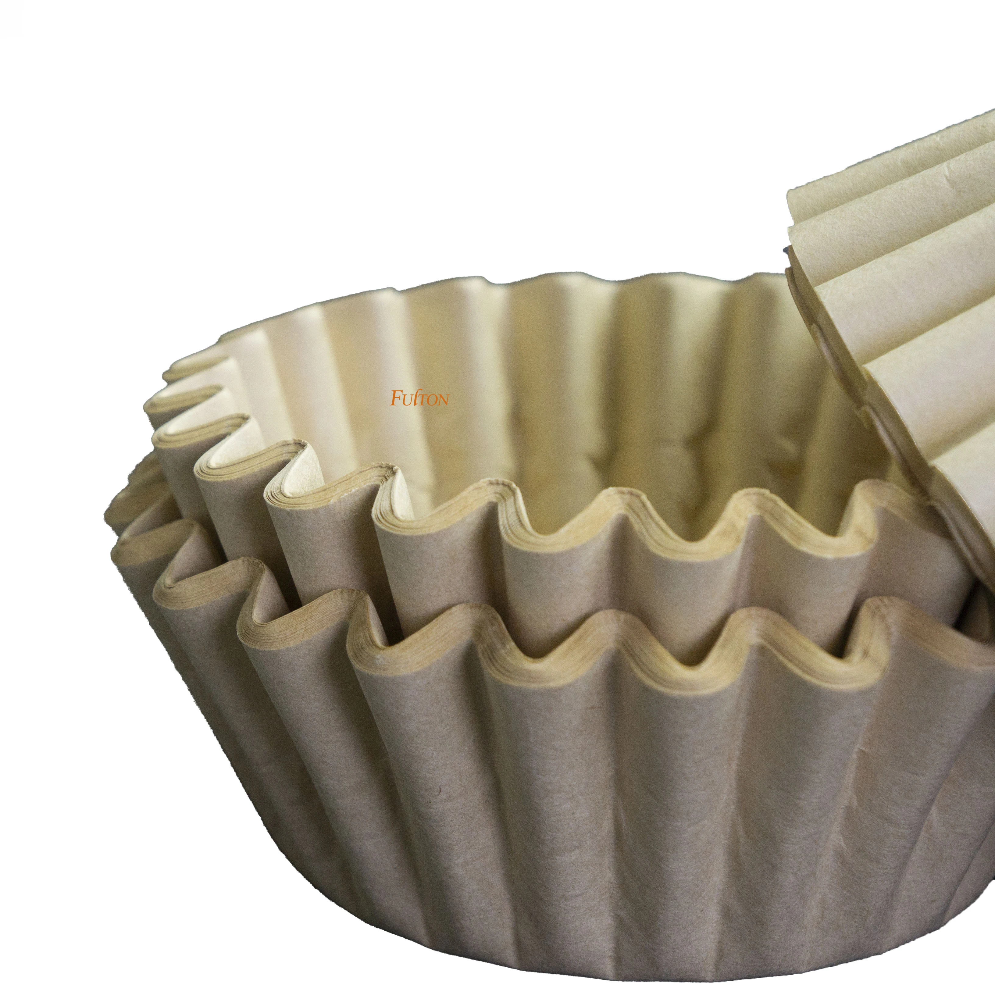 Natural Unbleached Coffee Eco-friendly Natural/white Disposable Basket Wave Coffee Paper Filter