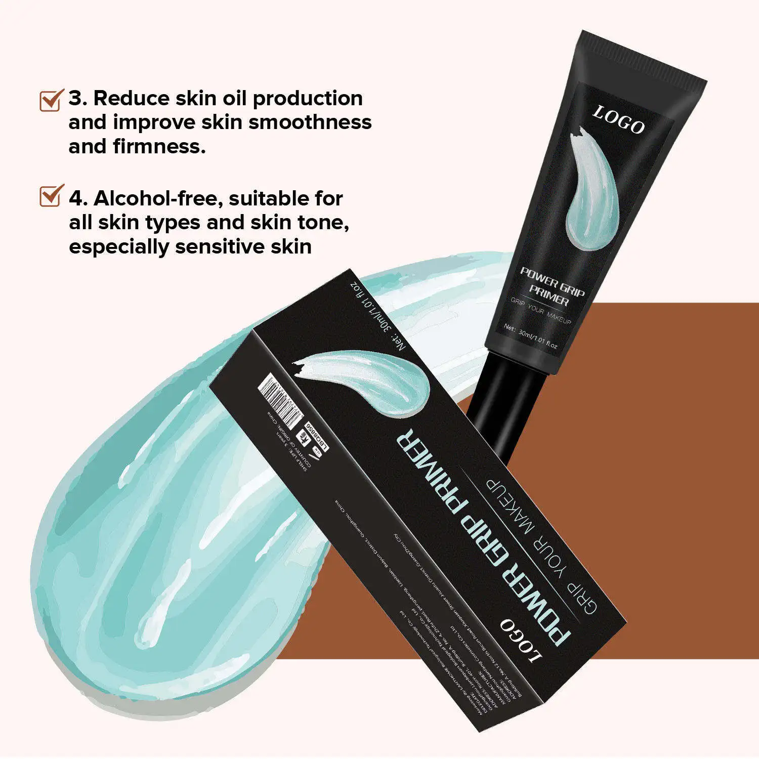 Beauty Private Label Primer Makeup Long Lasting Smoothing Moisturizing Grip Face Primer