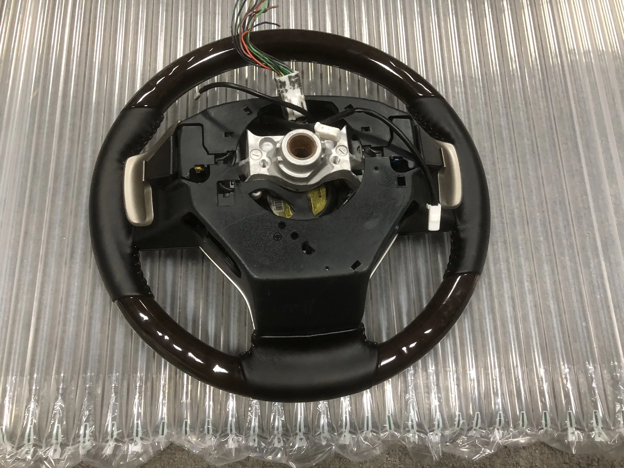 Многофункциональное рулевое колесо из массива дерева Lexus Es 2012-2018 модификация RX Upgrade LX