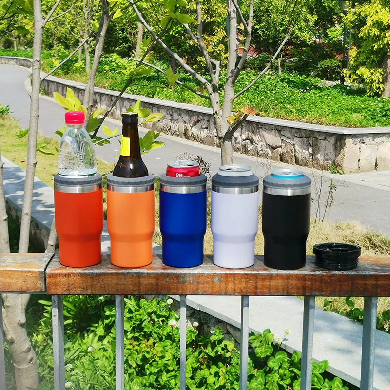 New Arrival Blank Koo Can ZY Custom Stubbie Holders 4 in one Sublimation Slim Beer Skinny Can Cooler