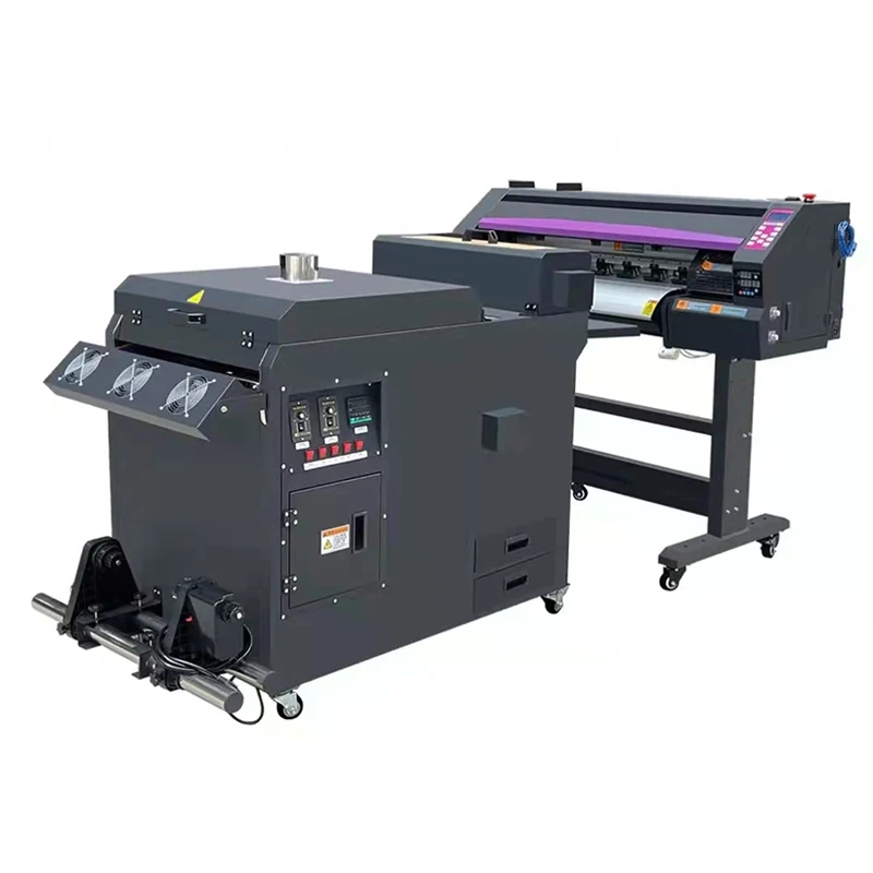 All In One Dual 4720 Xp600 Print Head 60cm A1size White Ink T-shirt Printing DTF Printer With Powder Shaker Oven