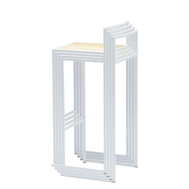 Indoor And Outdoor Stackable Bar Table Set Metal Frame Wooden Top Tall Bar Table And Chairs Sets