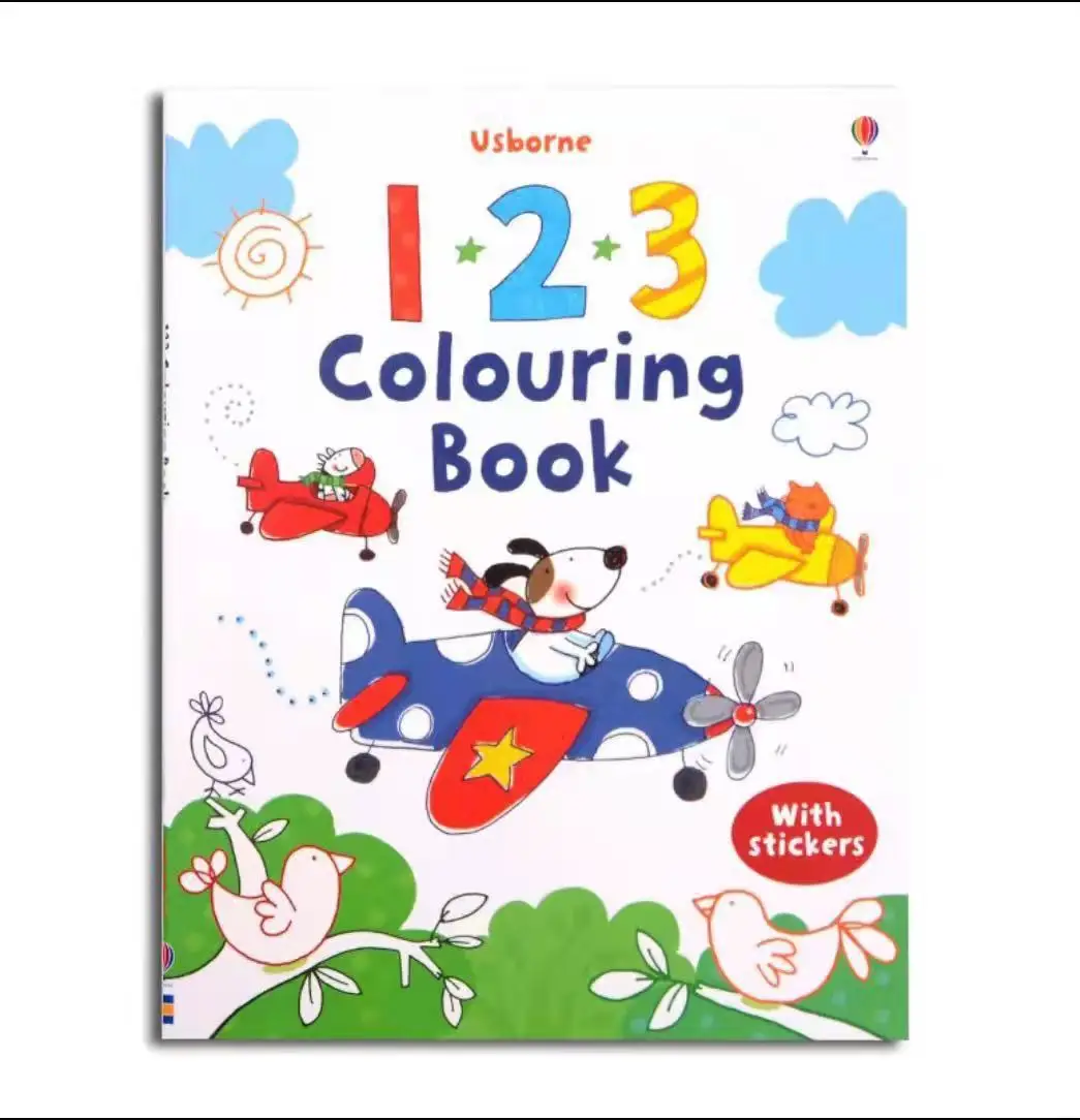 Hot Selling Children Painting Book Early Education Stickers Letter Figure Story Drawing School Gifts for Kids Coloring