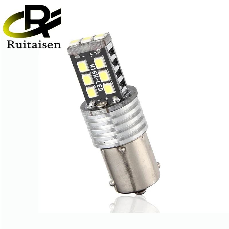 Canbus 15W 1156 15SMD Car LED Reverse Lights 15SMD 2835 Backup Tail Bulb For Volvo XC60 XC90 S80 V70 S40 V40 V50 C30 850 940