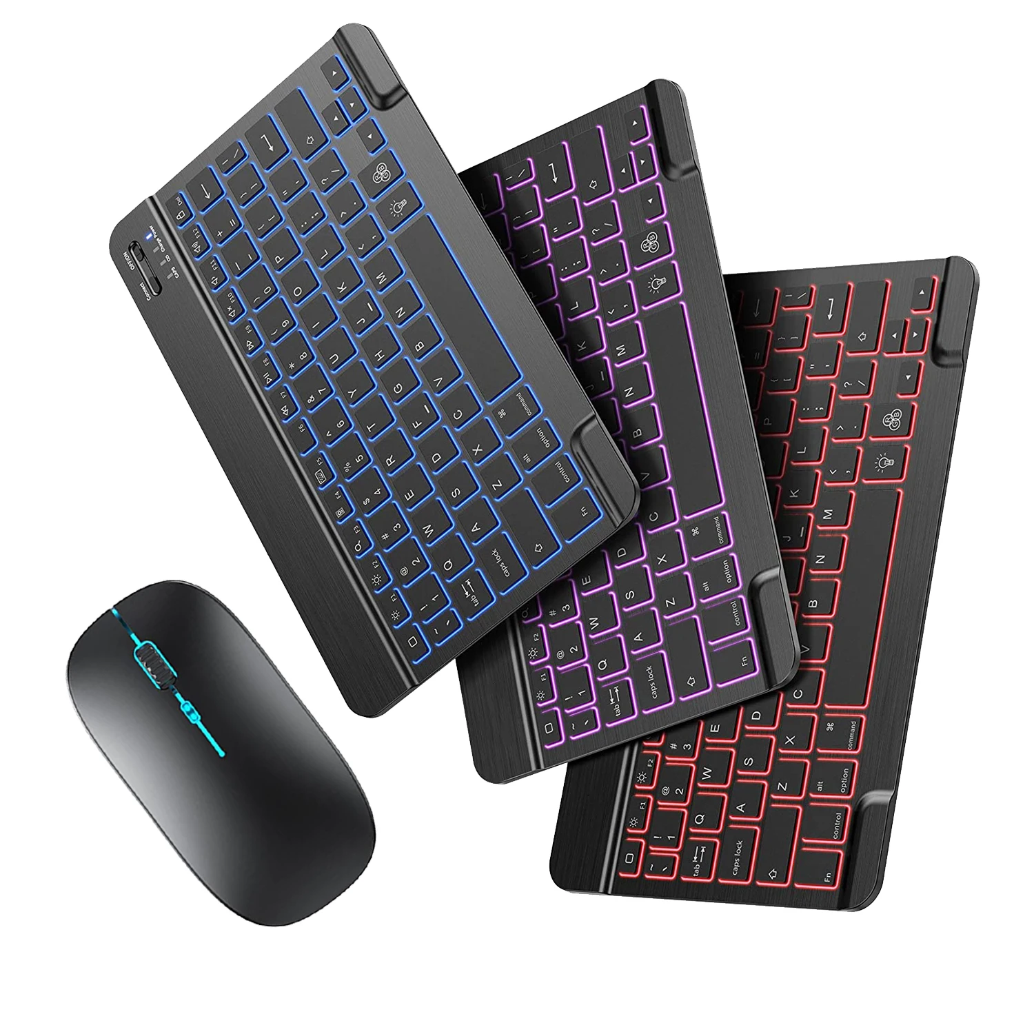 Горячая Распродажа ножницы переключатели Бесшумная подсветка Bluetooth клавиатура мышь комбинированная для iPad планшета Windows Android iOS Mac